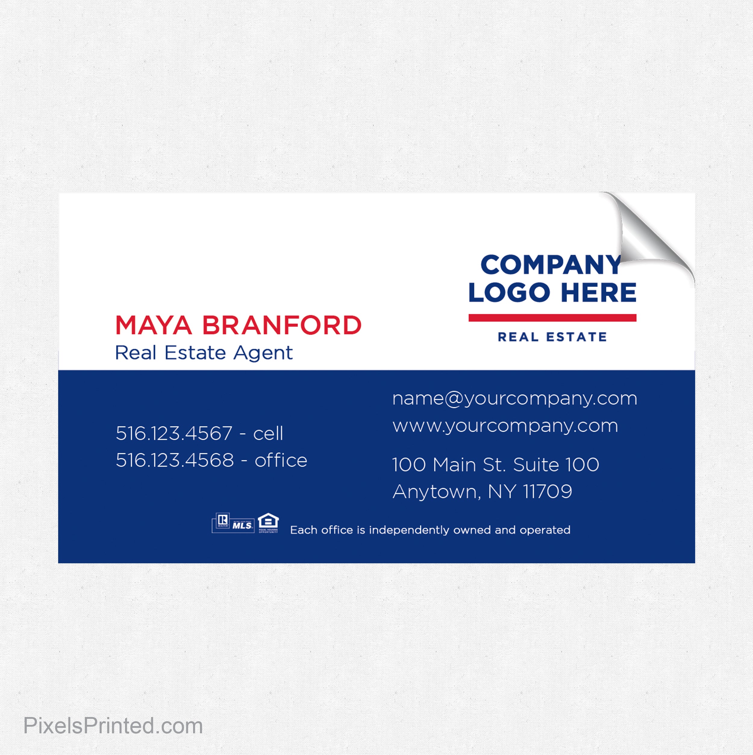 ERA real estate business card stickers PixelsPrinted