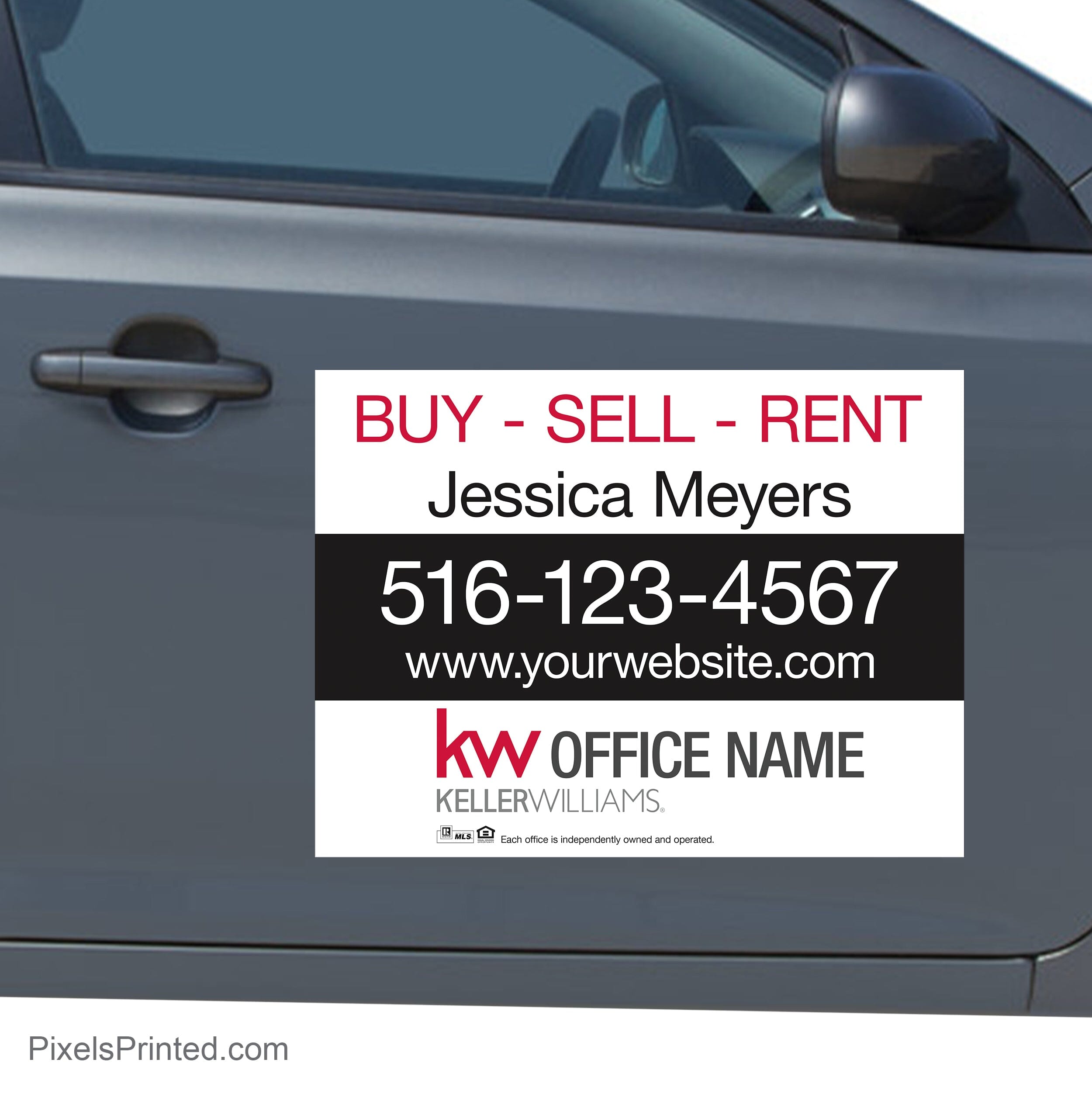 Keller Williams car decals 18”x24” PixelsPrinted
