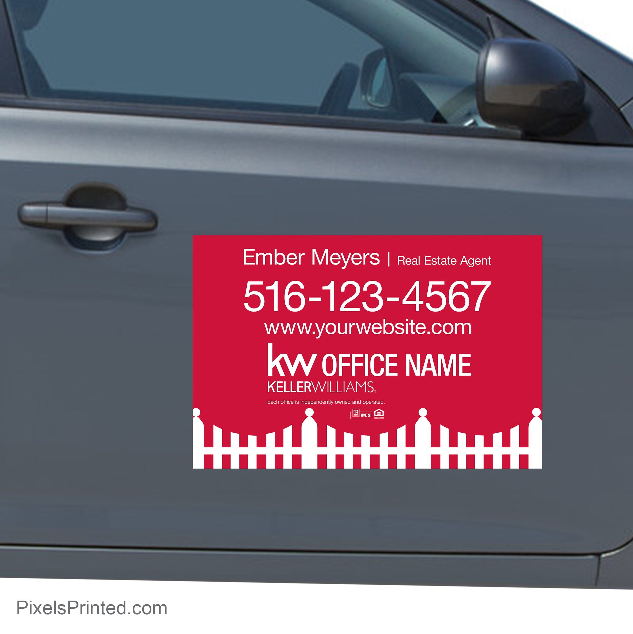 Keller Williams car decals 12”x18” PixelsPrinted