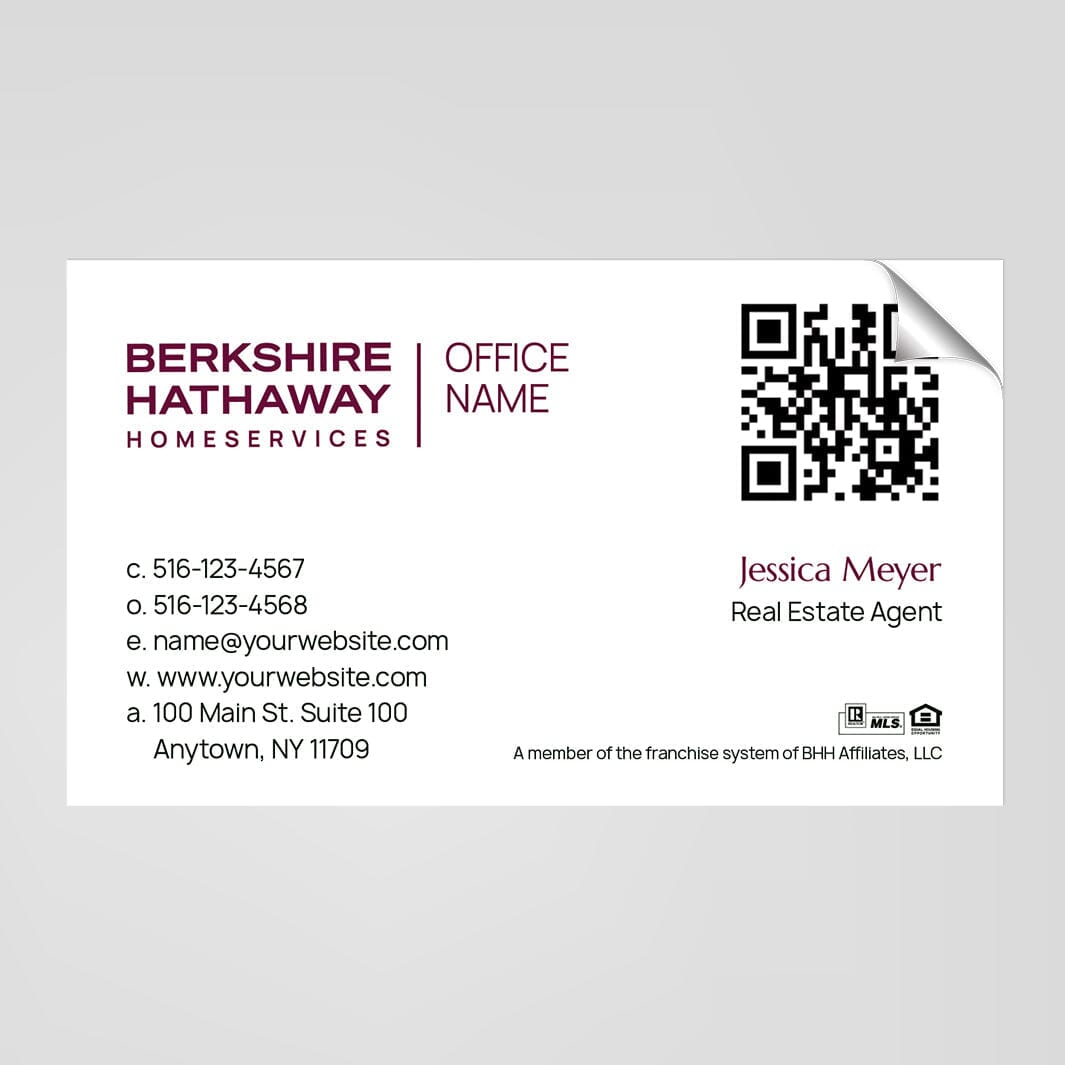 Berkshire Hathaway business card stickers