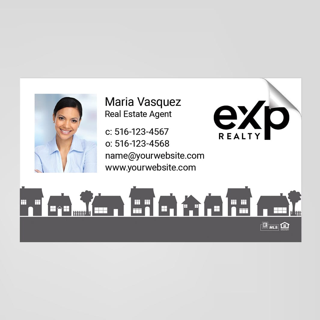 EXP realty business card stickers