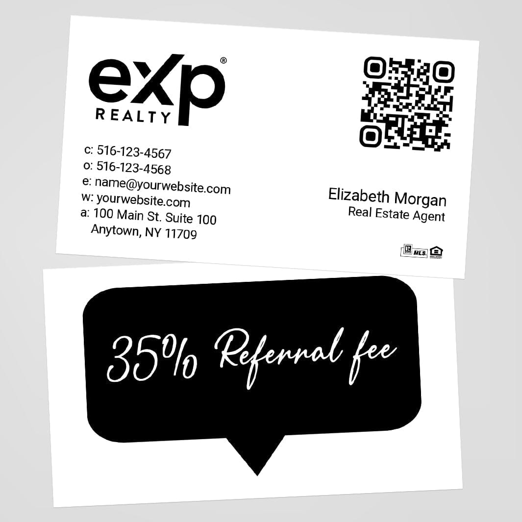 EXP realty real estate referral cards