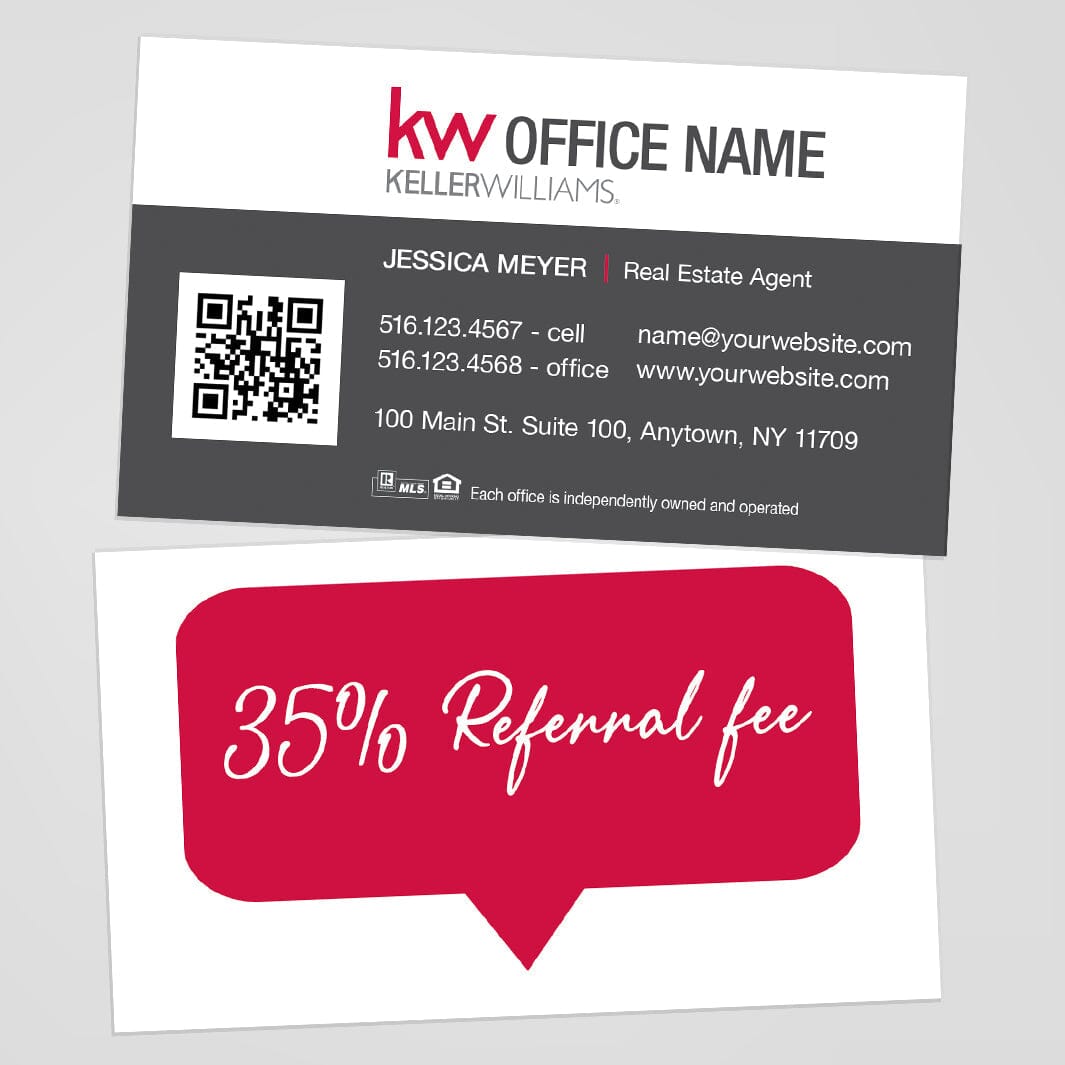 Keller Williams real estate referral cards