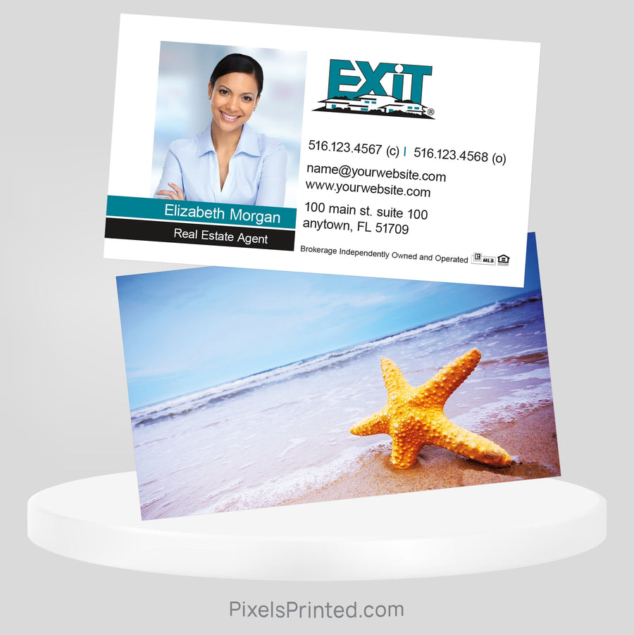 beach EXIT realty business cards Business Cards PixelsPrinted 