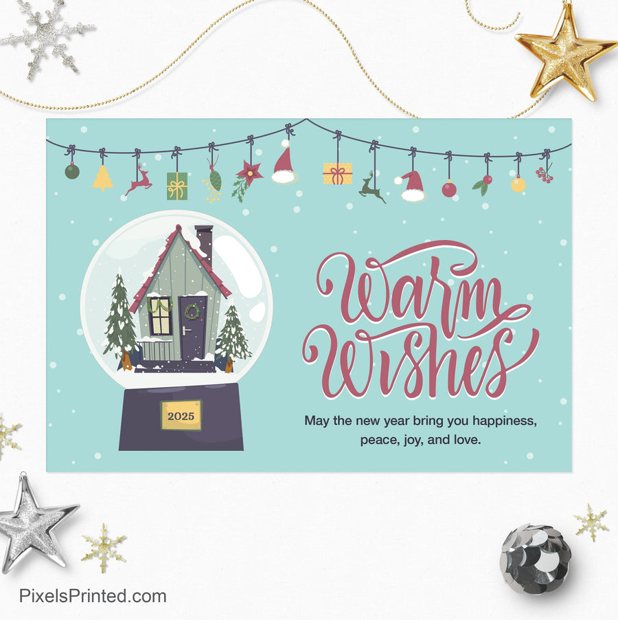 Berkshire Hathaway Christmas holiday postcards PixelsPrinted 