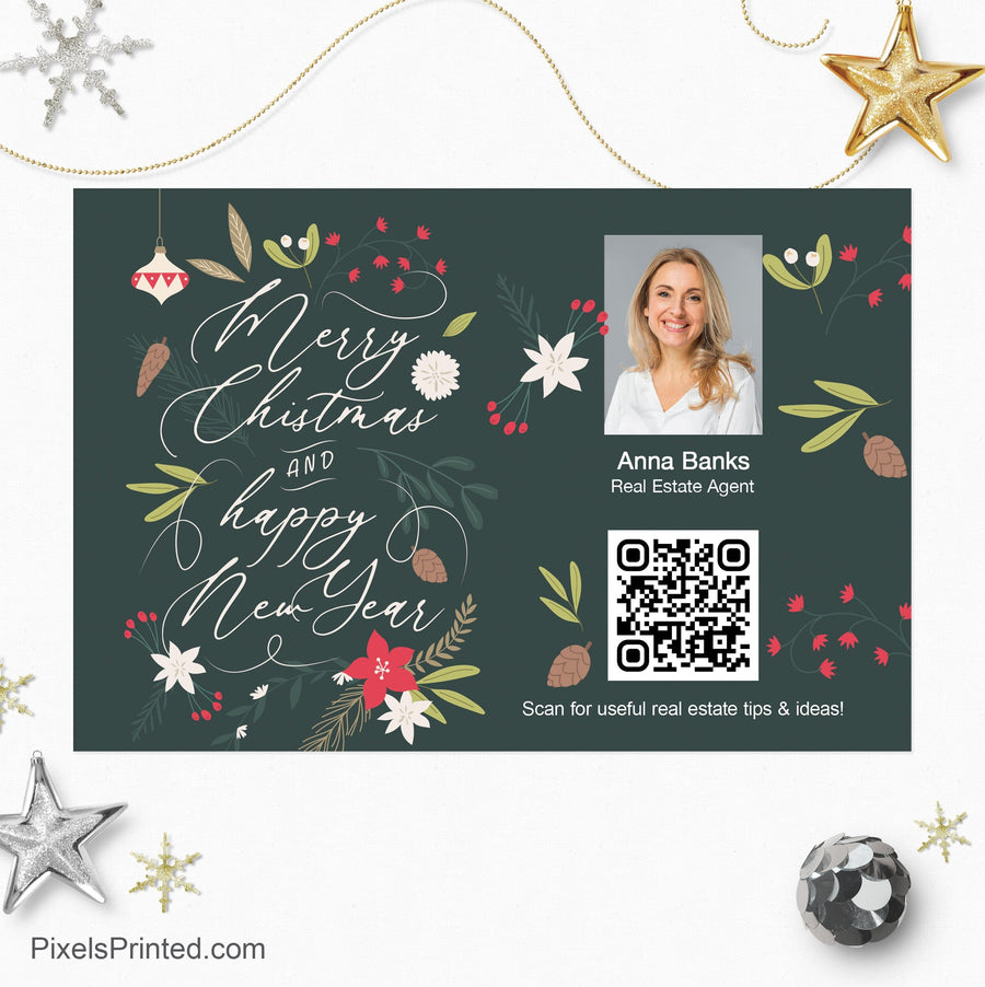 Berkshire Hathaway Christmas holiday postcards PixelsPrinted 