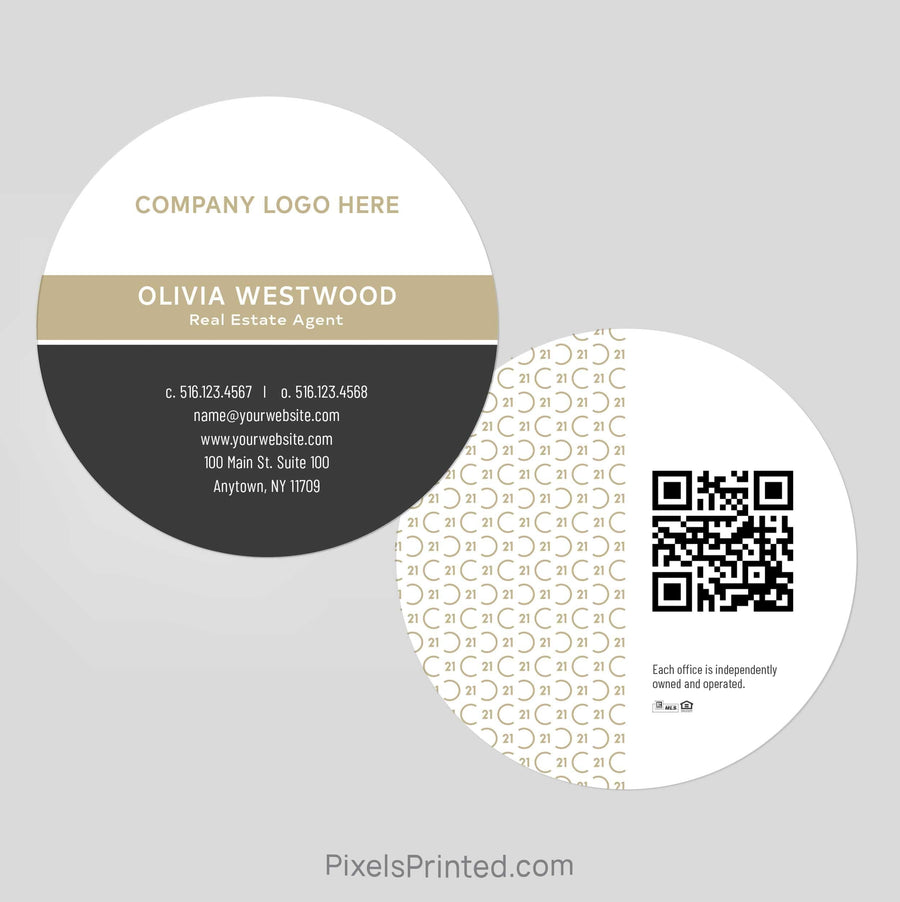 Century 21 circle business cards Business Cards PixelsPrinted 