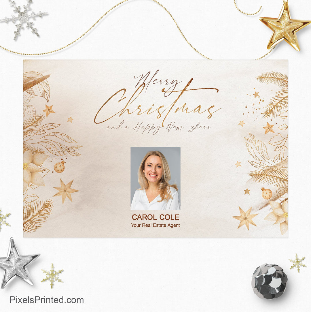 Coldwell Banker Christmas holiday postcards PixelsPrinted 