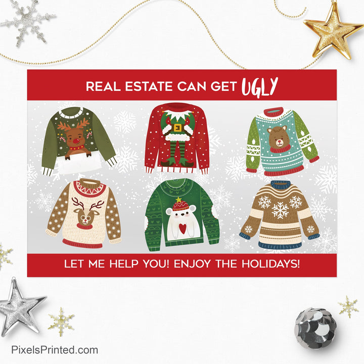 Coldwell Banker Christmas holiday postcards PixelsPrinted 