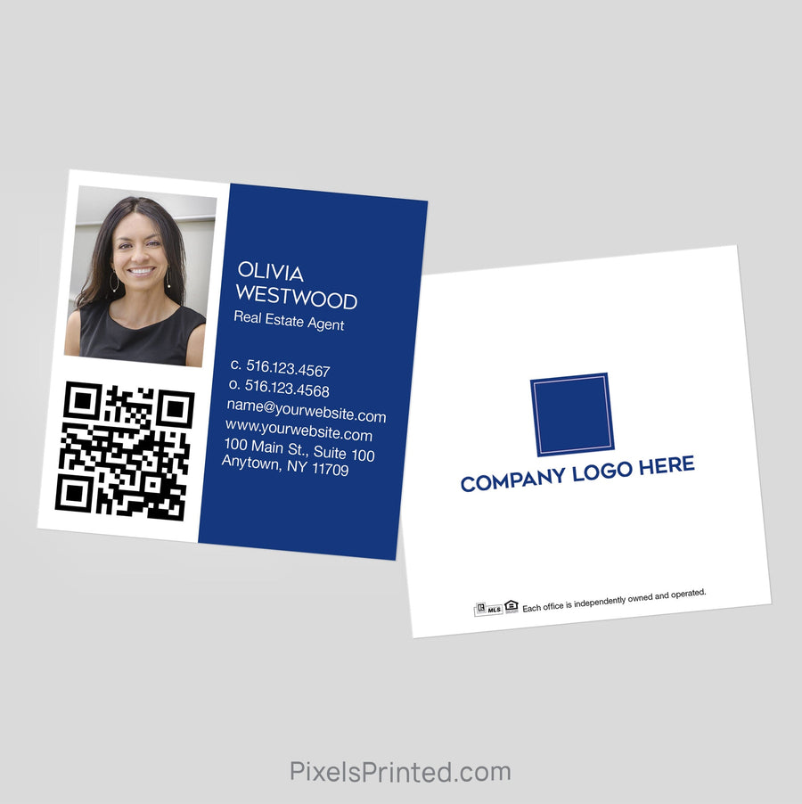 Coldwell Banker square business cards Business Cards PixelsPrinted 