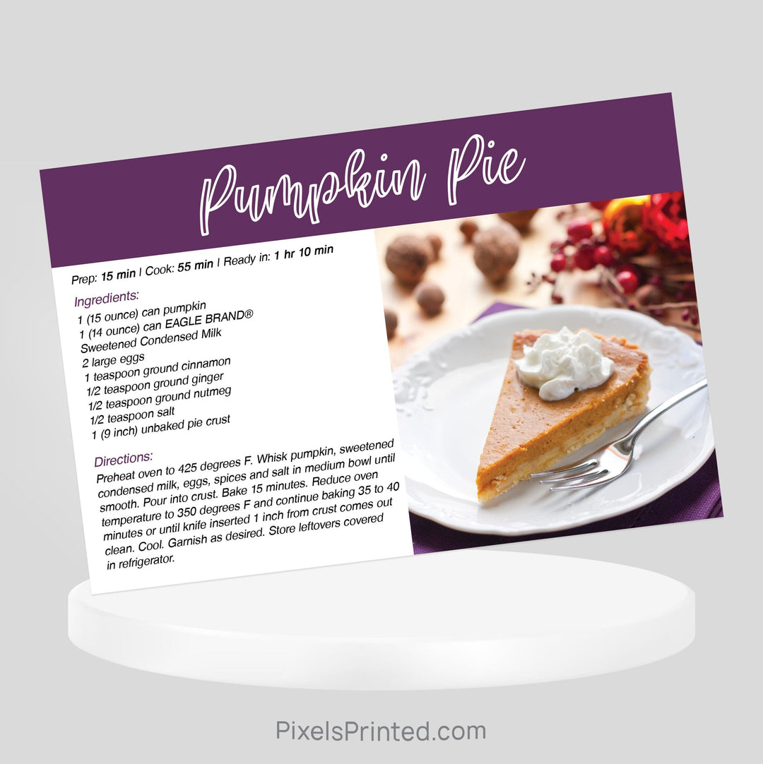 Coldwell Banker Thanksgiving recipe postcards PixelsPrinted 