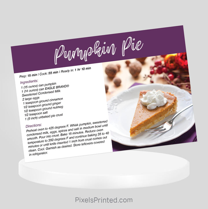 Coldwell Banker Thanksgiving recipe postcards PixelsPrinted 