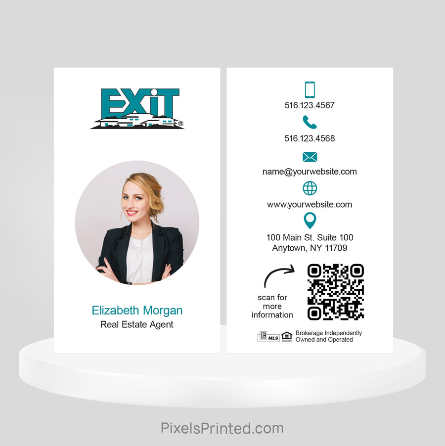 EXIT realty business cards Business Cards PixelsPrinted 