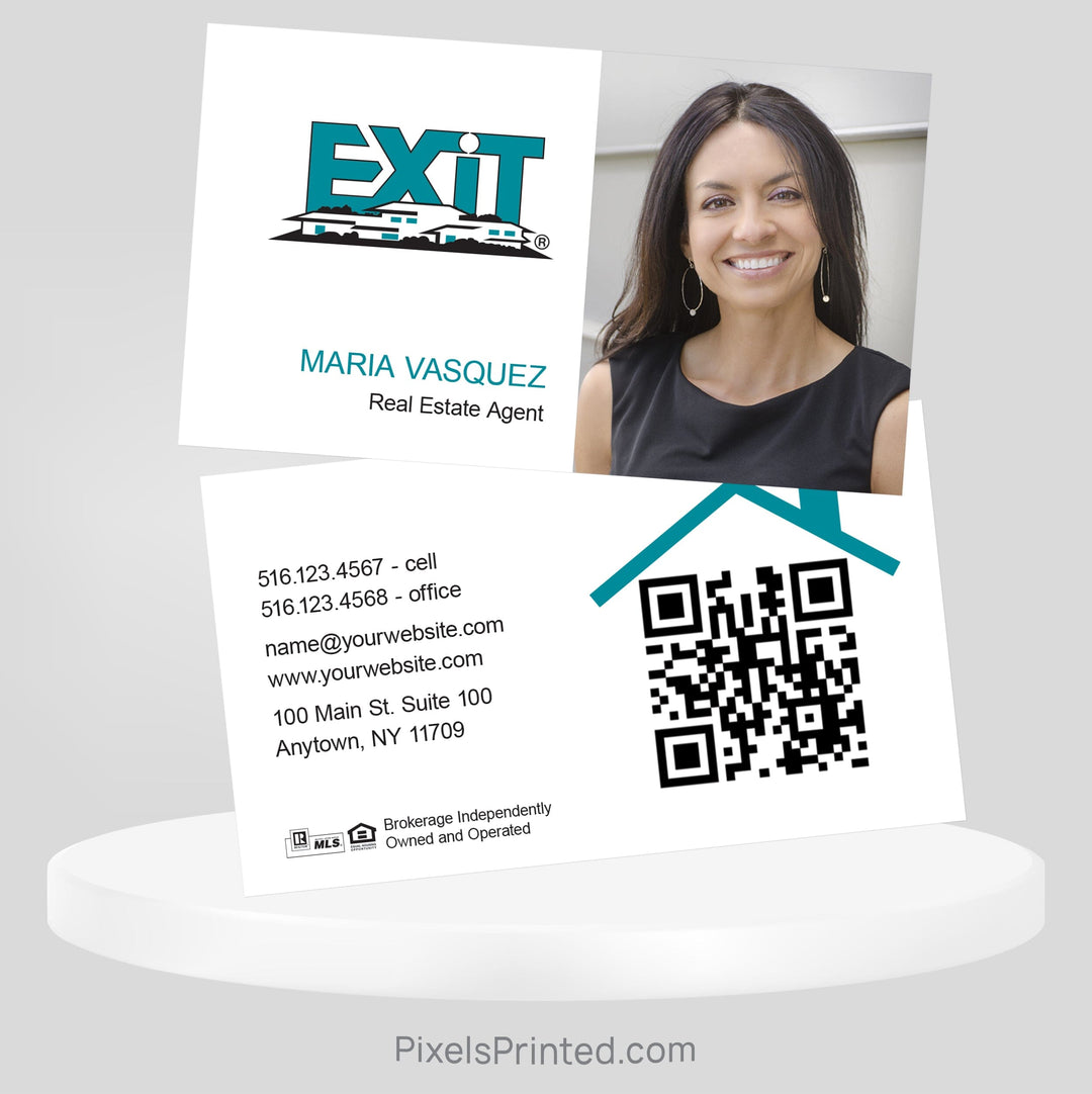 EXIT realty business cards Business Cards PixelsPrinted 