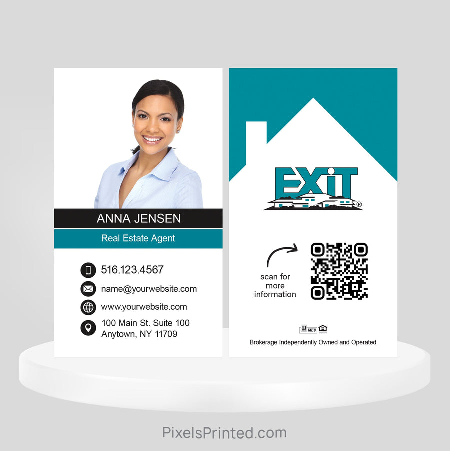 EXIT realty business cards Business Cards PixelsPrinted 