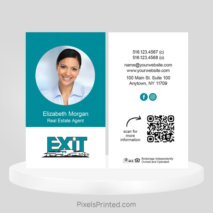 EXIT realty business cards Business Cards PixelsPrinted 