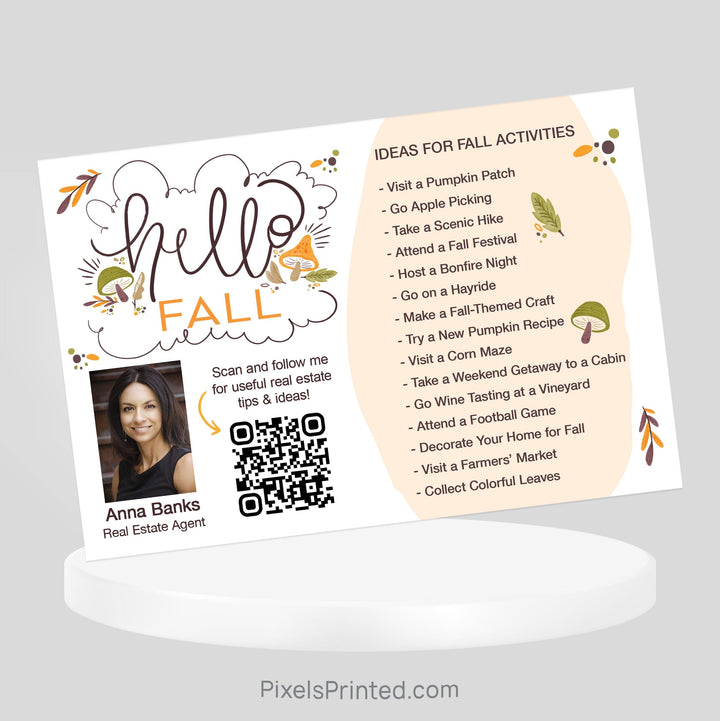 EXIT realty fall activities postcards PixelsPrinted 