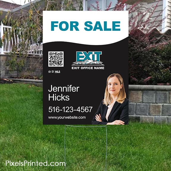 EXIT realty for sale yard sign PixelsPrinted 