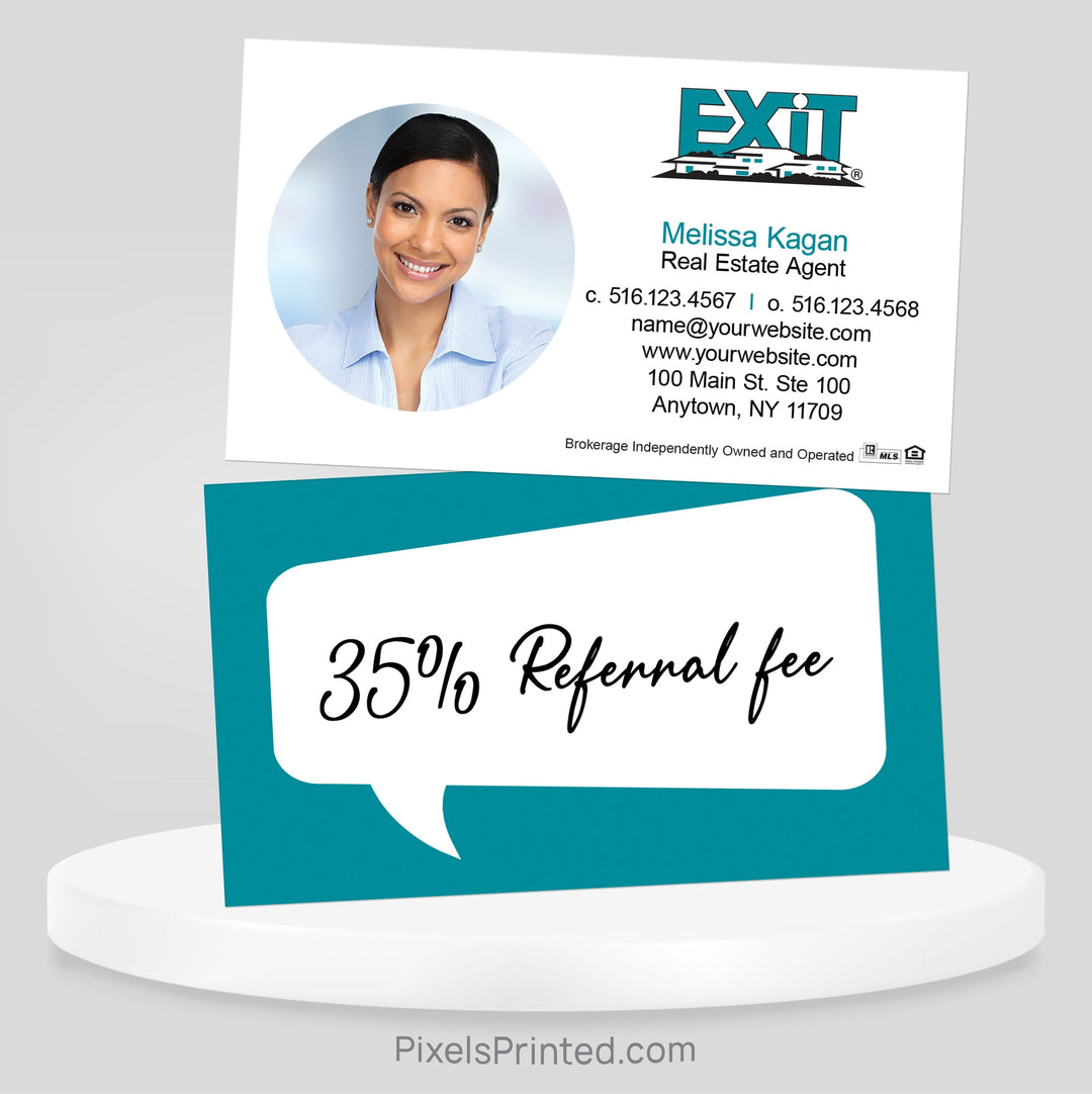 EXIT realty referral business cards Business Cards PixelsPrinted 