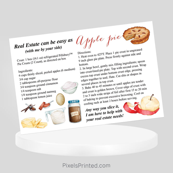 EXIT realty Thanksgiving recipe postcards PixelsPrinted 