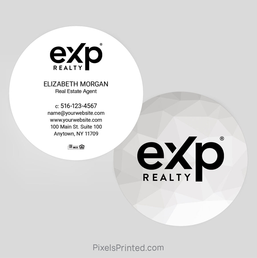 EXP realty circle business cards Business Cards PixelsPrinted 