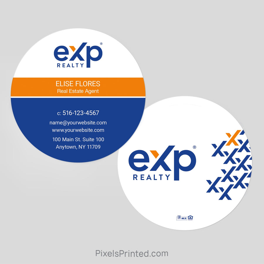 EXP realty circle business cards Business Cards PixelsPrinted 
