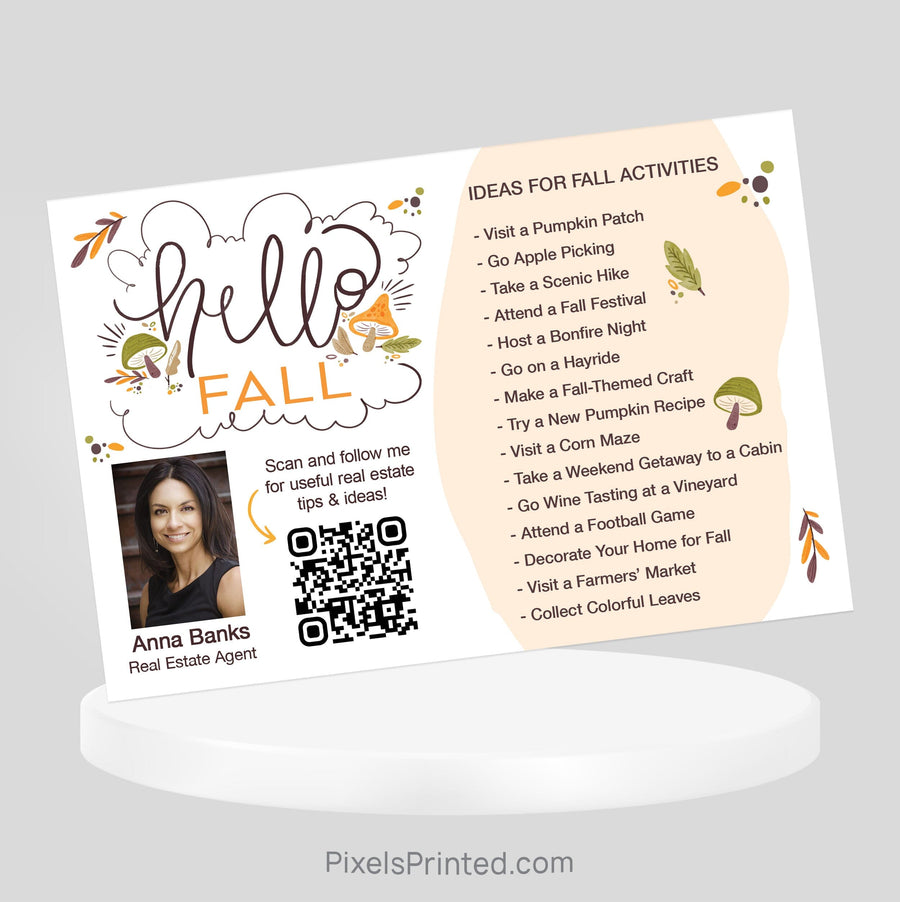 EXP realty Fall activities postcards PixelsPrinted 