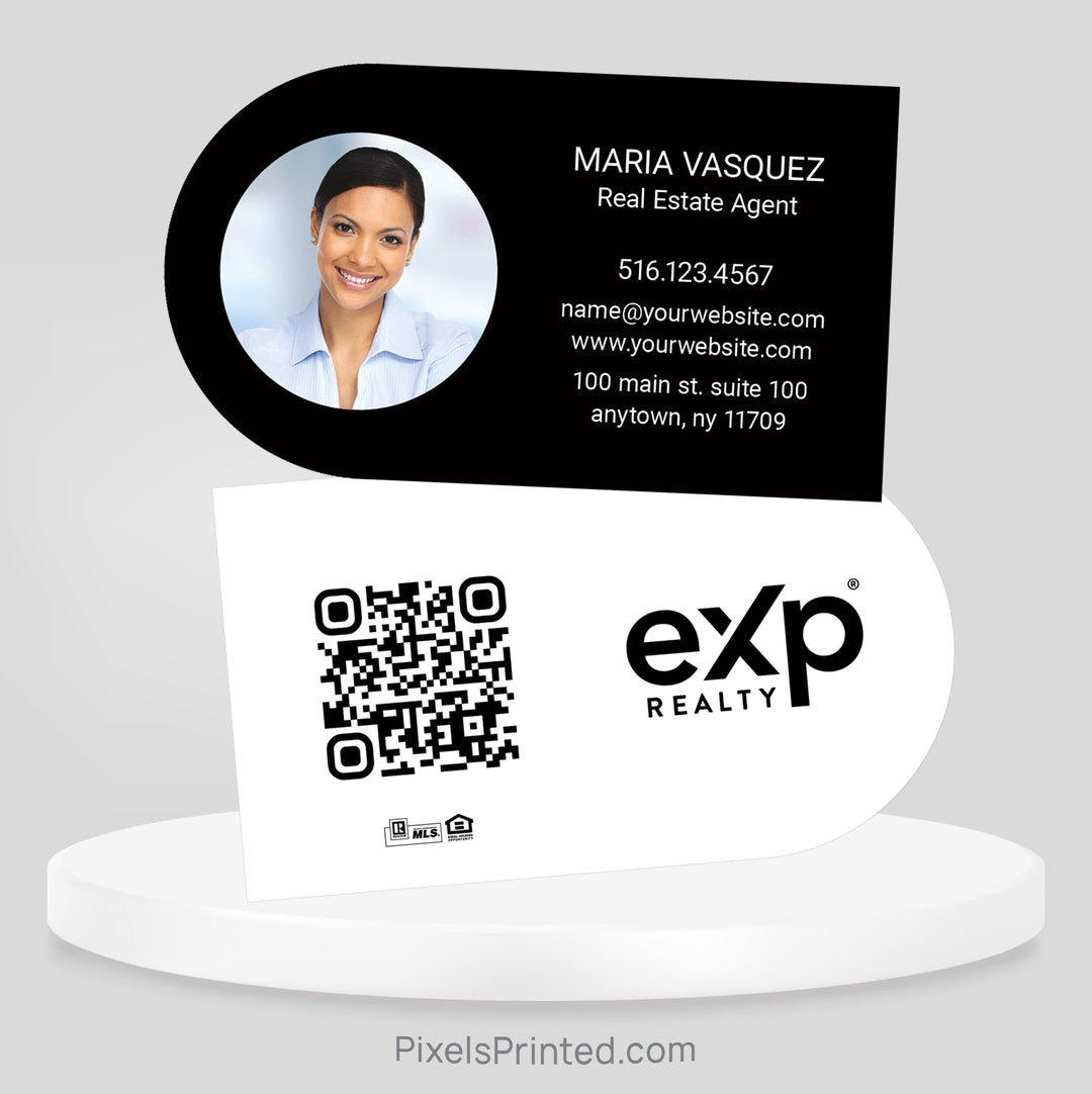 EXP realty half circle Business Cards PixelsPrinted 