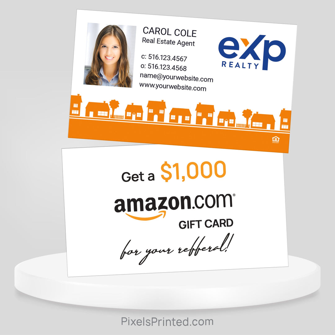 EXP realty referral business cards Business Cards PixelsPrinted 