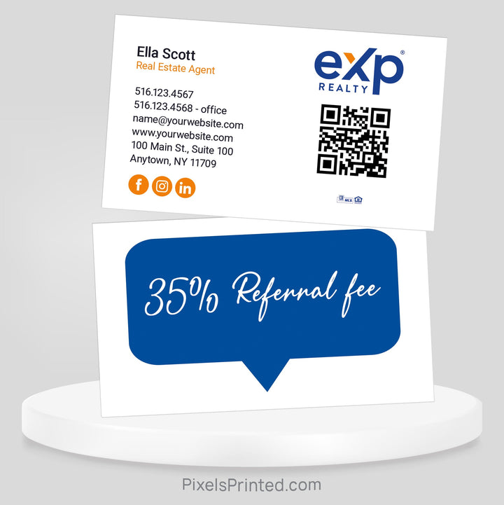 EXP realty referral business cards Business Cards PixelsPrinted 