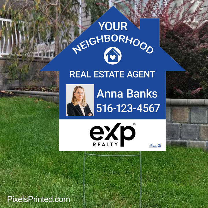 EXP realty your neighborhood agent yard signs yard signs PixelsPrinted 