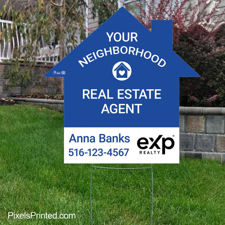 EXP realty your neighborhood agent yard signs yard signs PixelsPrinted 