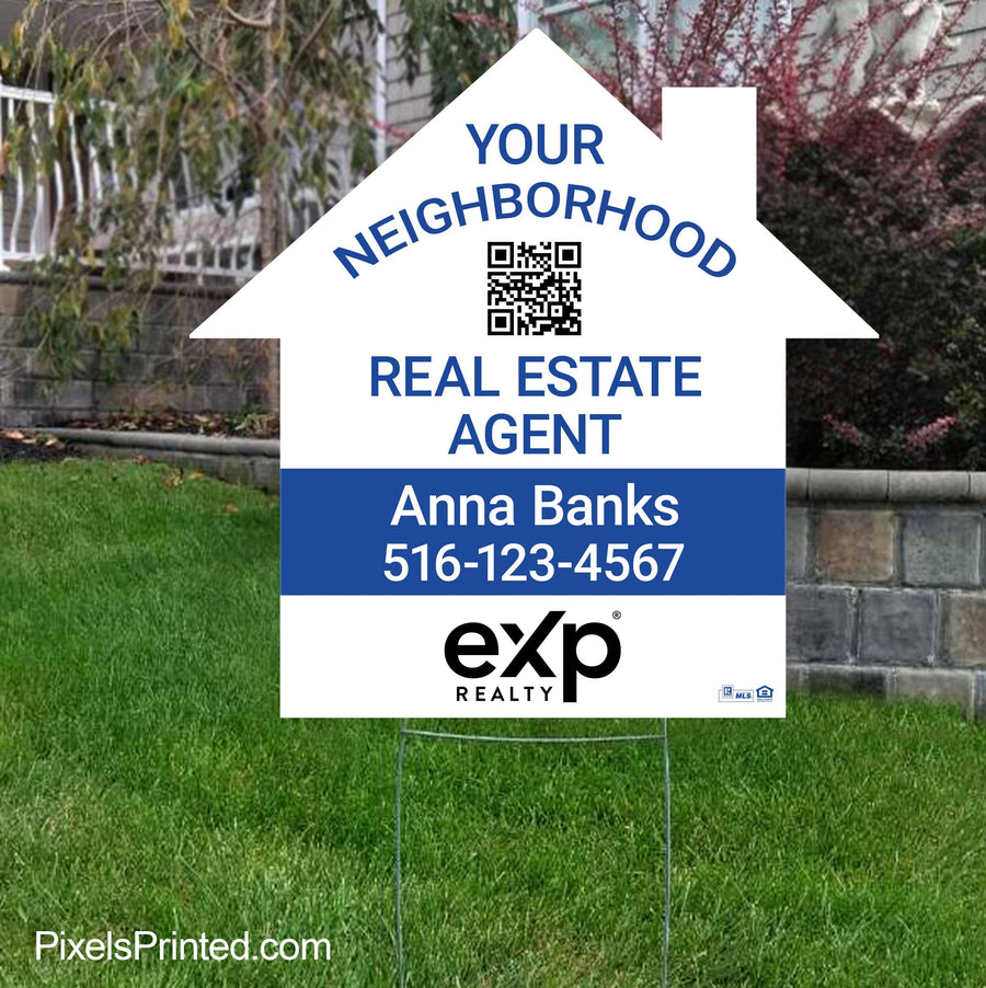 EXP realty your neighborhood agent yard signs yard signs PixelsPrinted 