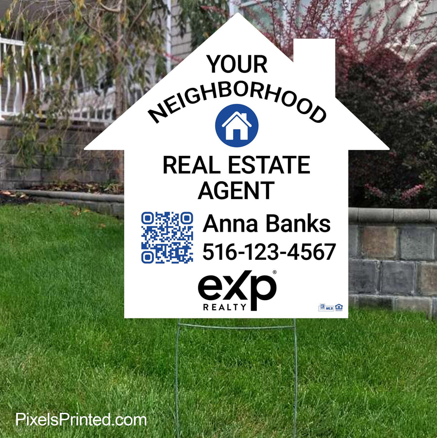 EXP realty your neighborhood agent yard signs yard signs PixelsPrinted 