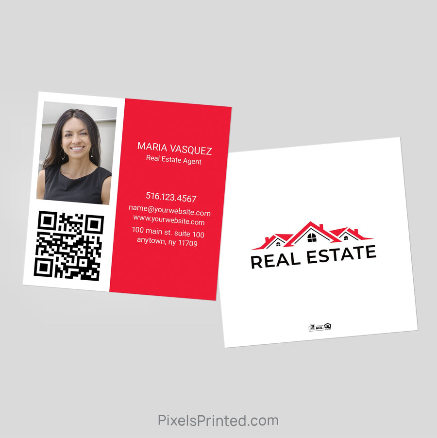 Independent real estate square business cards Business Cards PixelsPrinted 