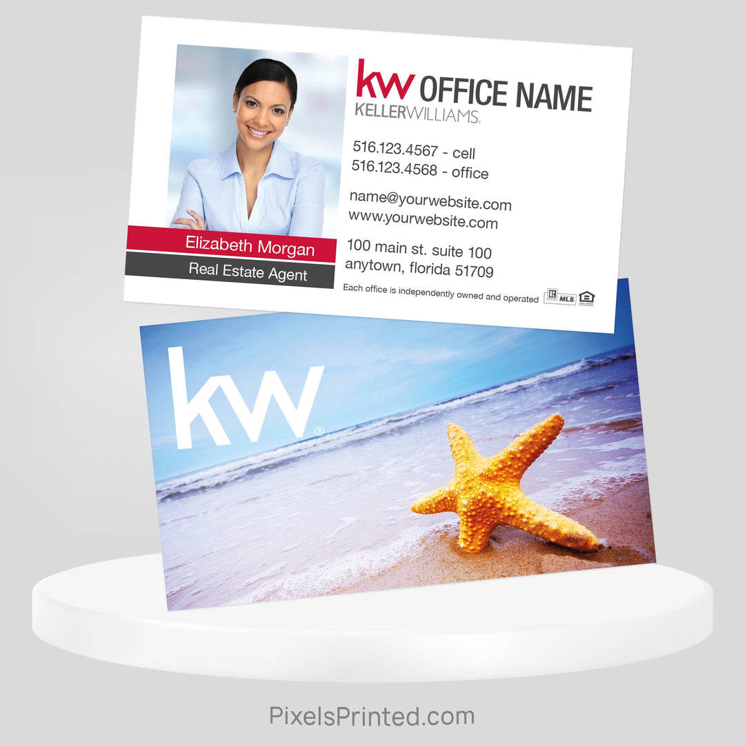 Keller Williams beach real estate business cards Business Cards PixelsPrinted 