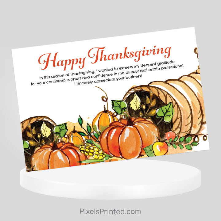 Keller Williams Fall Thanksgiving postcards PixelsPrinted 