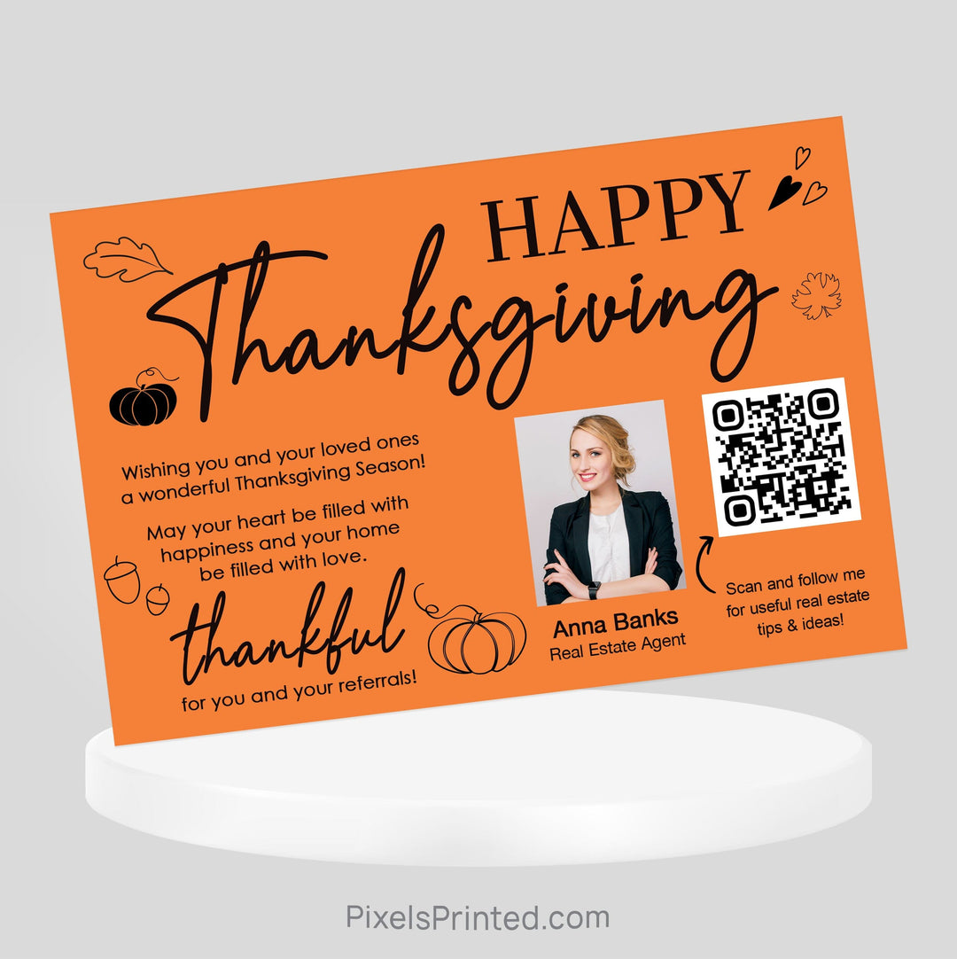 Keller Williams Fall Thanksgiving postcards PixelsPrinted 