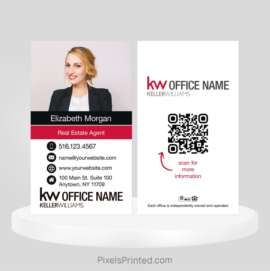 Keller Williams real estate business cards Business Cards PixelsPrinted 