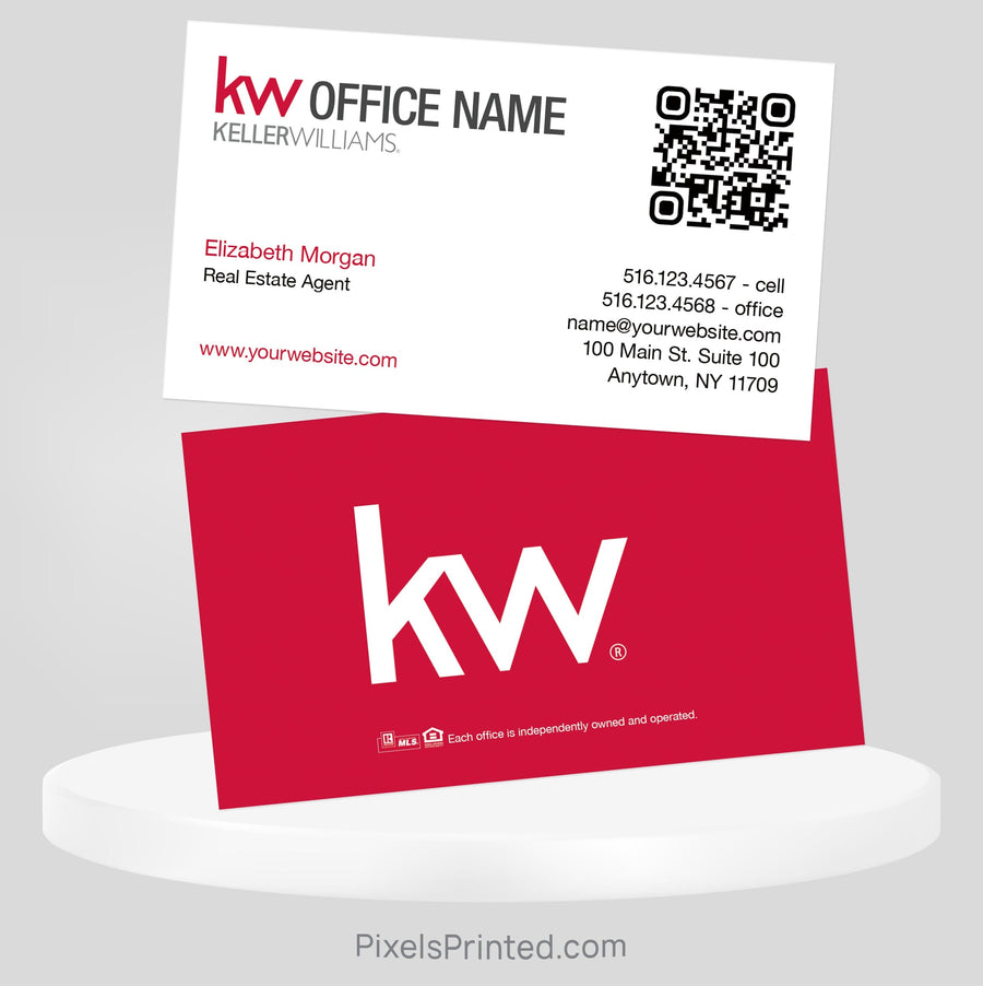 Keller Williams real estate business cards Business Cards PixelsPrinted 