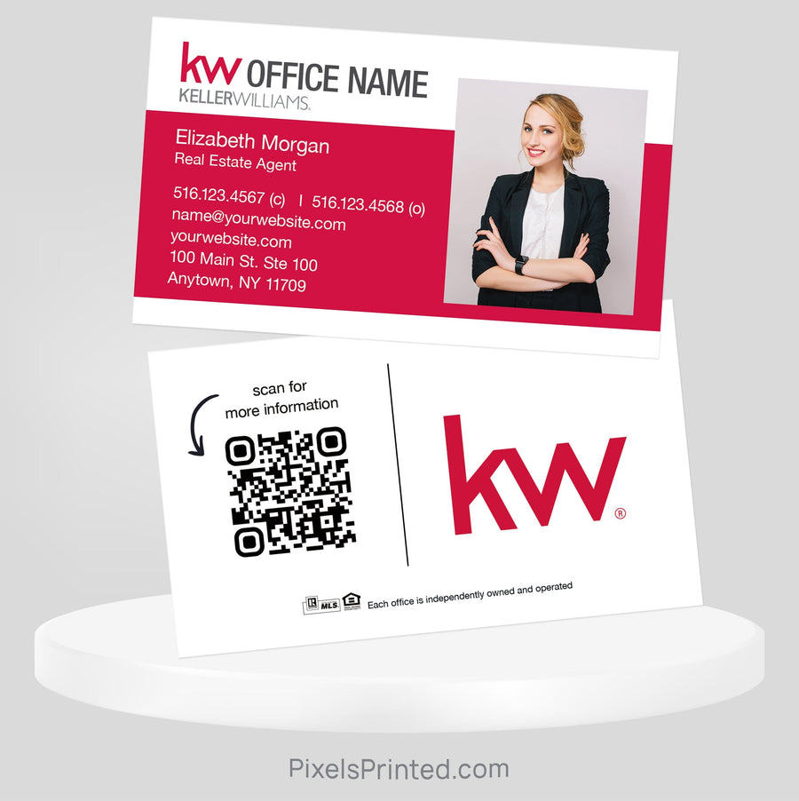 Keller Williams real estate business cards Business Cards PixelsPrinted 