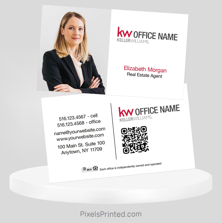 Keller Williams real estate business cards Business Cards PixelsPrinted 