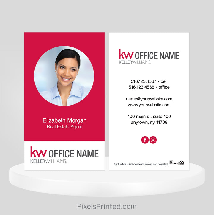 Keller Williams real estate business cards Business Cards PixelsPrinted 