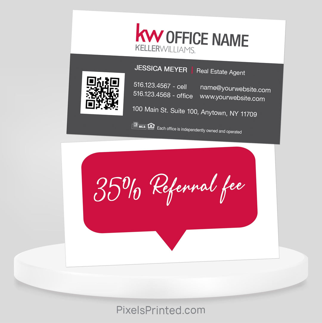 Keller Williams referral business cards Business Cards PixelsPrinted 