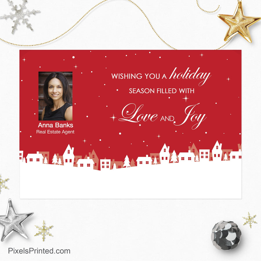 Realty One Group Christmas holiday postcards PixelsPrinted 