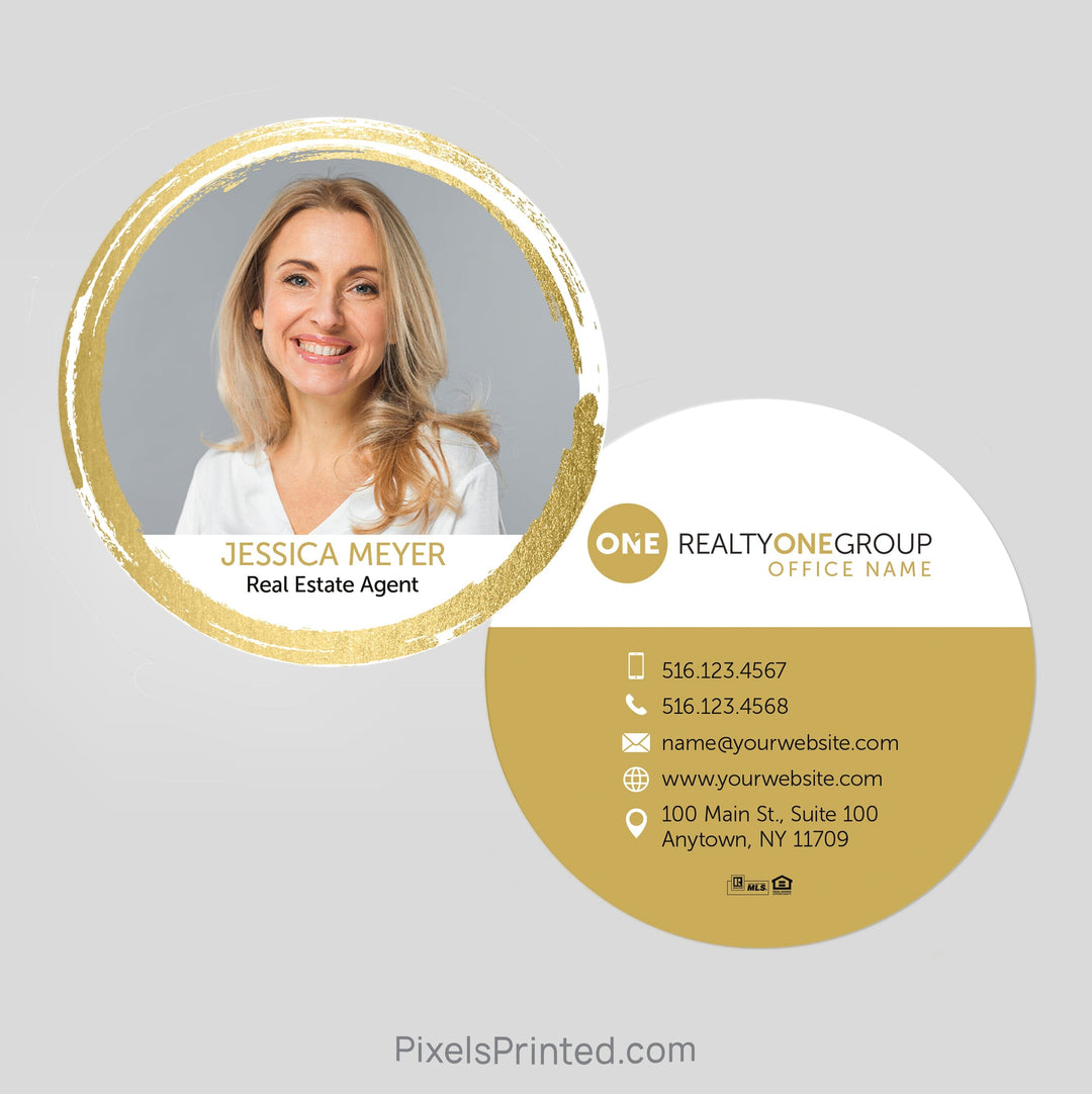 Realty ONE Group circle business cards Business Cards PixelsPrinted 