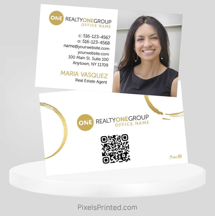 Realty ONE Group real estate business cards Business Cards PixelsPrinted 