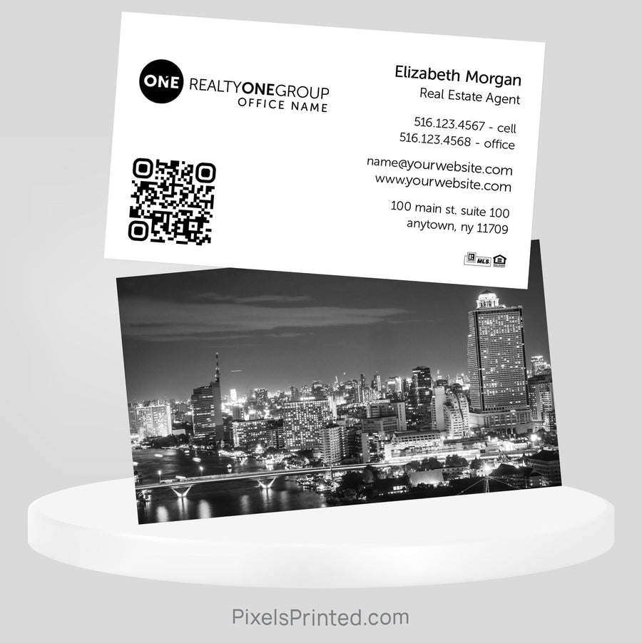 Realty ONE Group real estate business cards Business Cards PixelsPrinted 