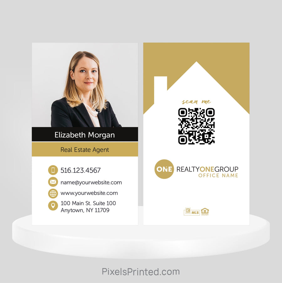 Realty ONE Group real estate business cards Business Cards PixelsPrinted 