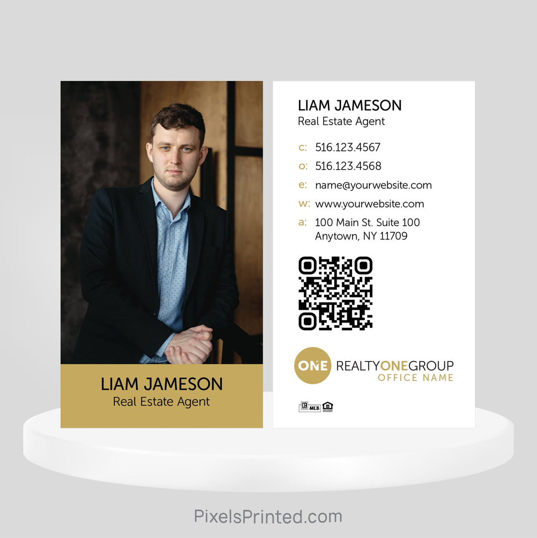 Realty ONE Group real estate business cards Business Cards PixelsPrinted 